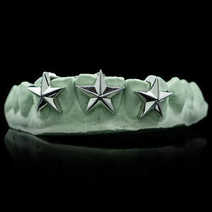 Solid Three Star Grillz