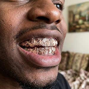 Solid Gold Rose Cut Grillz