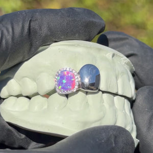 Iced Opal Double Cap Grillz