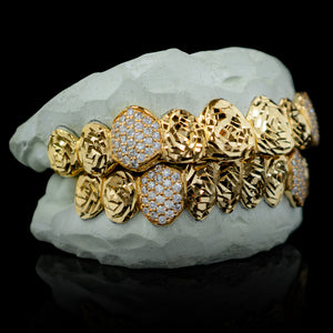 Rose Cuts with Iced Fangs Grillz