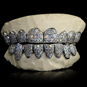 Fully Iced Out Straight Set with Moissanites Grillz