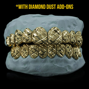 Solid Gold Diamond Cut Grillz