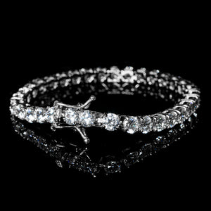 5mm Diamond Bracelet in White Gold