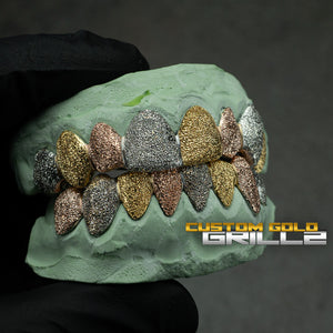Tri-Color Diamond Dust Grillz