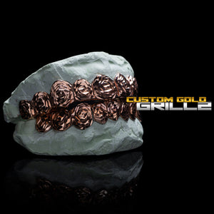 Solid .925 Sterling Silver Rose Cut Grillz