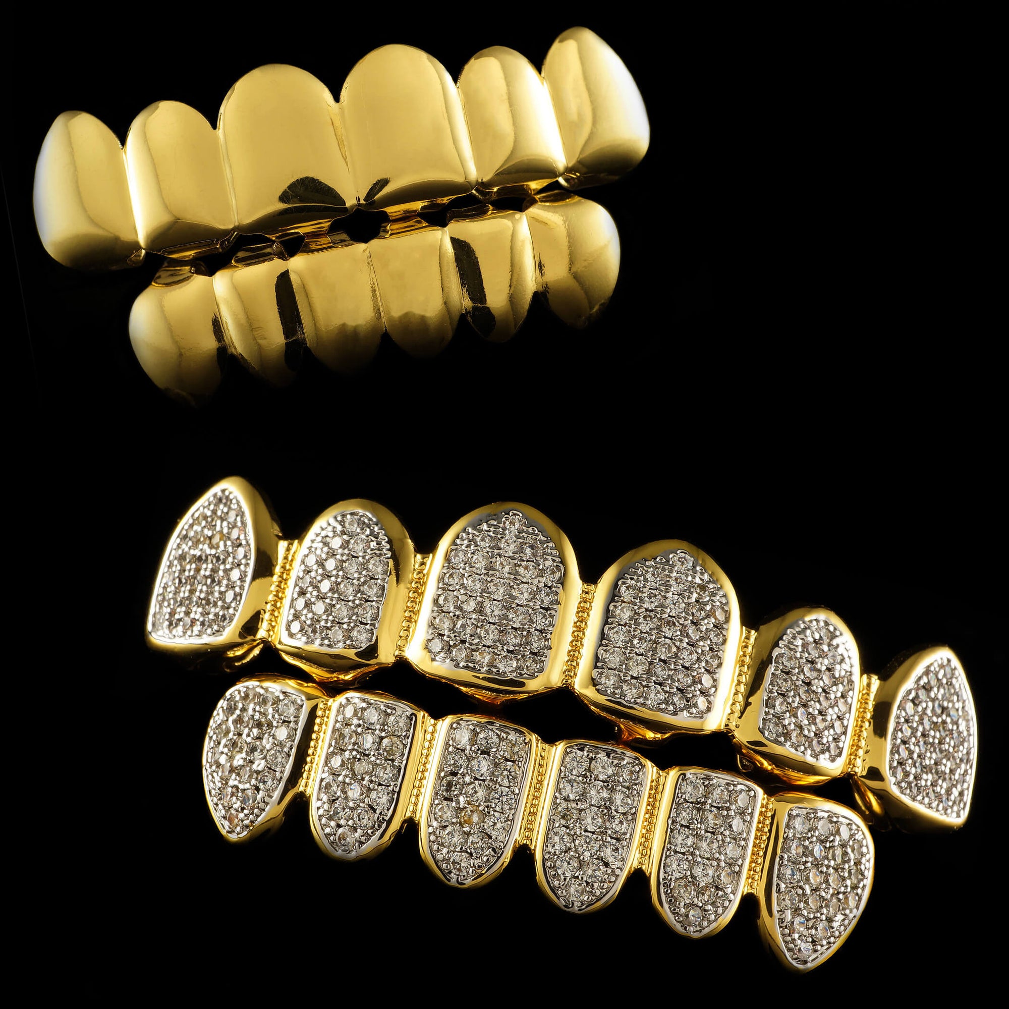 18k Stainless Steel Grillz vs 14k Gold Plated Grillz
