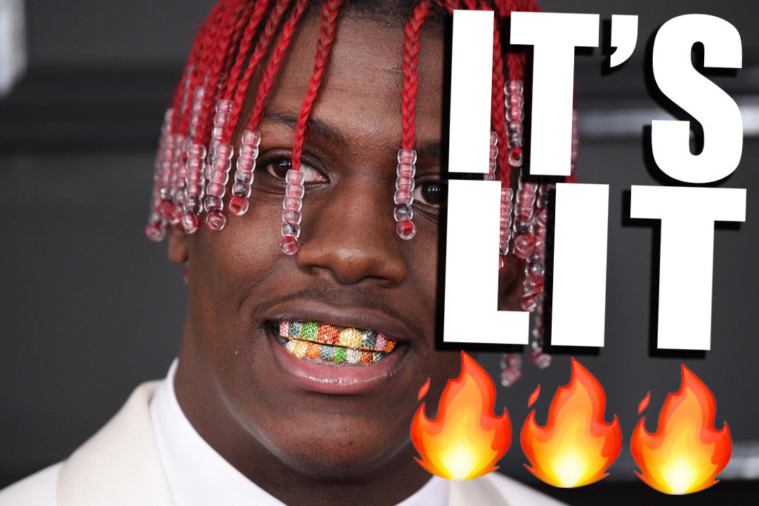 Lil Yachty Showing Off His Personality with Colorful Grillz