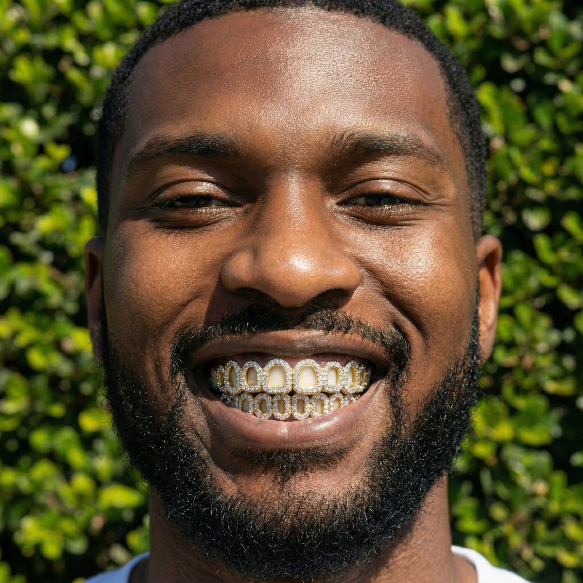 Iced VVS Moissanite Open Face Grillz