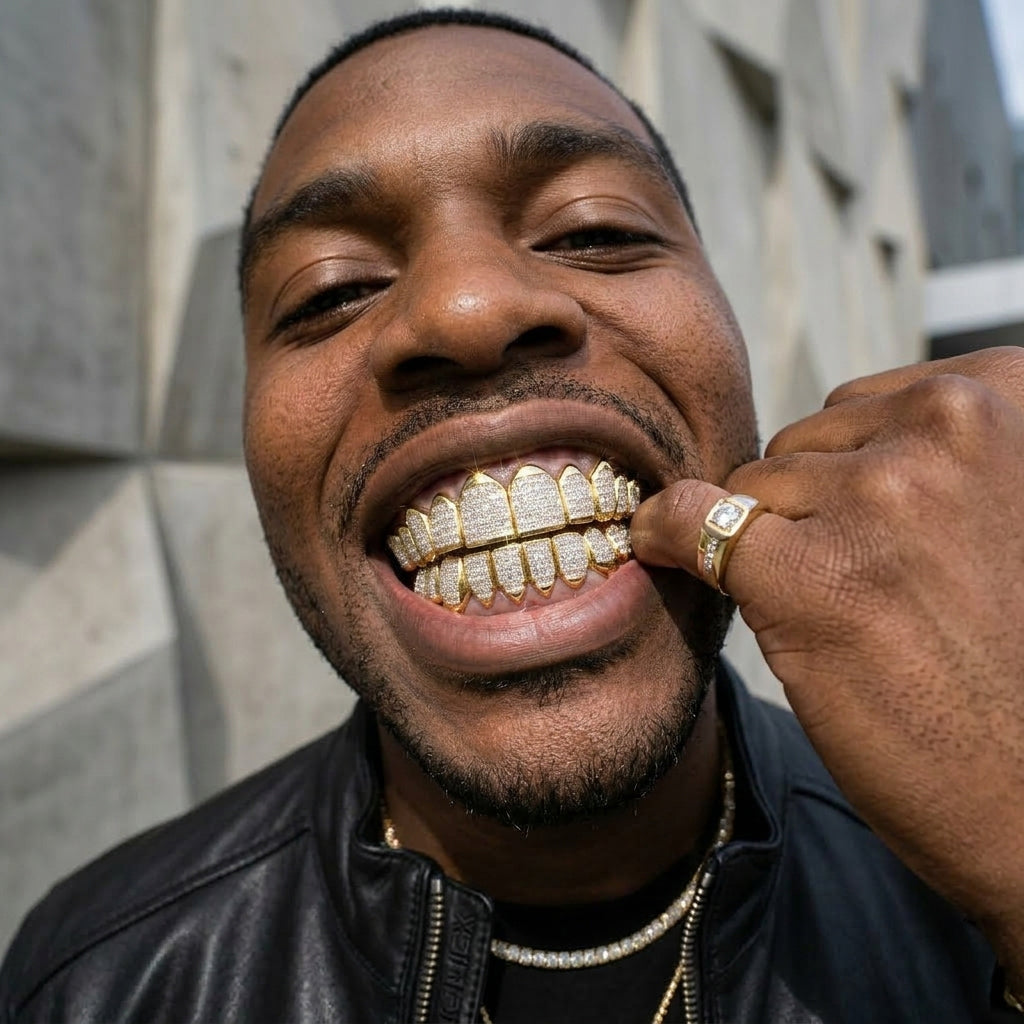 Invisible Set Princess Cut VVS Moissanite Grillz