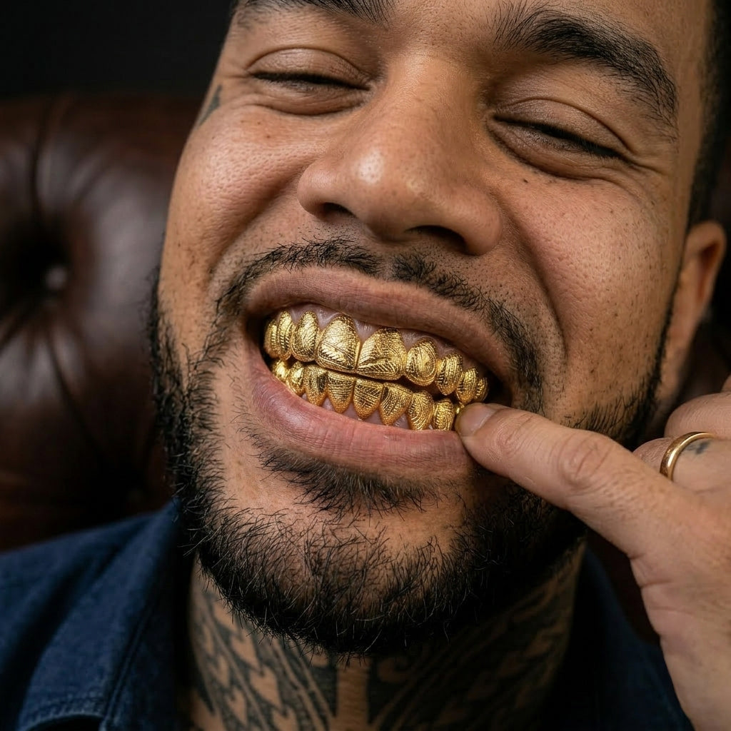 Polynesian Tribal Design Grillz