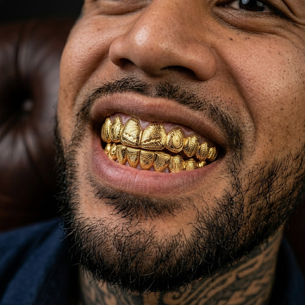 Polynesian Tribal Design Grillz