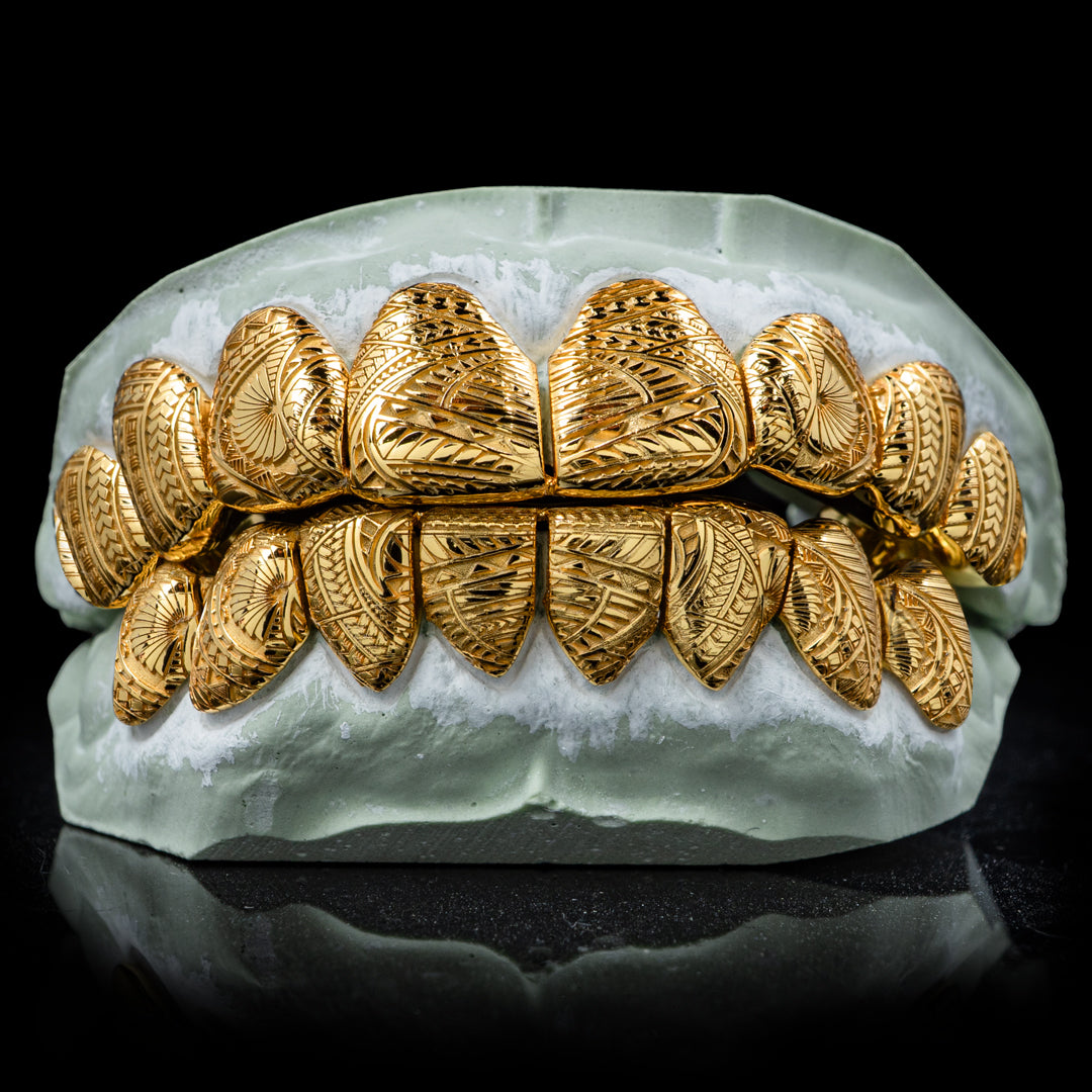 Polynesian Tribal Design Grillz