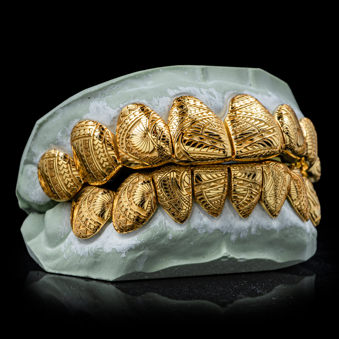 Polynesian Tribal Design Grillz