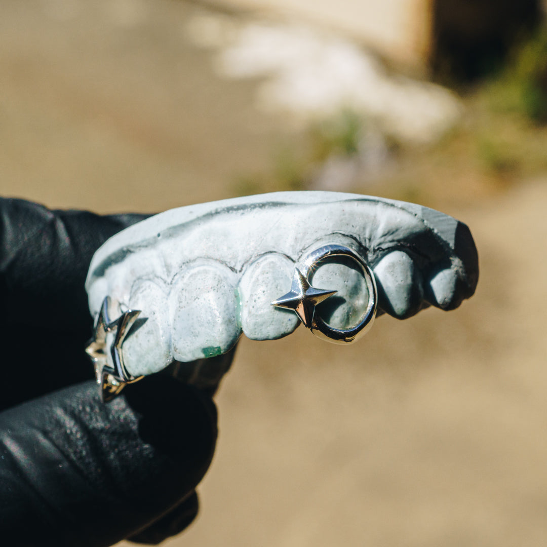 Star Outline Open Face Grillz