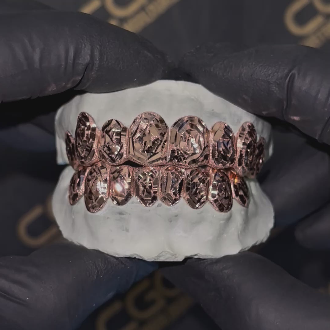 Solid Gold Rose Cut Grillz