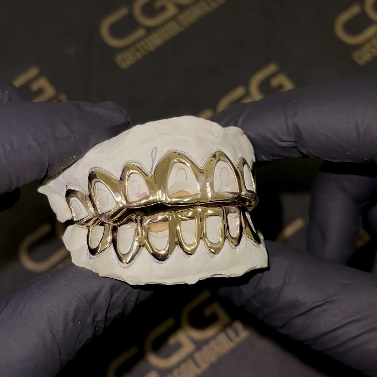 Solid Gold Open Face Grillz