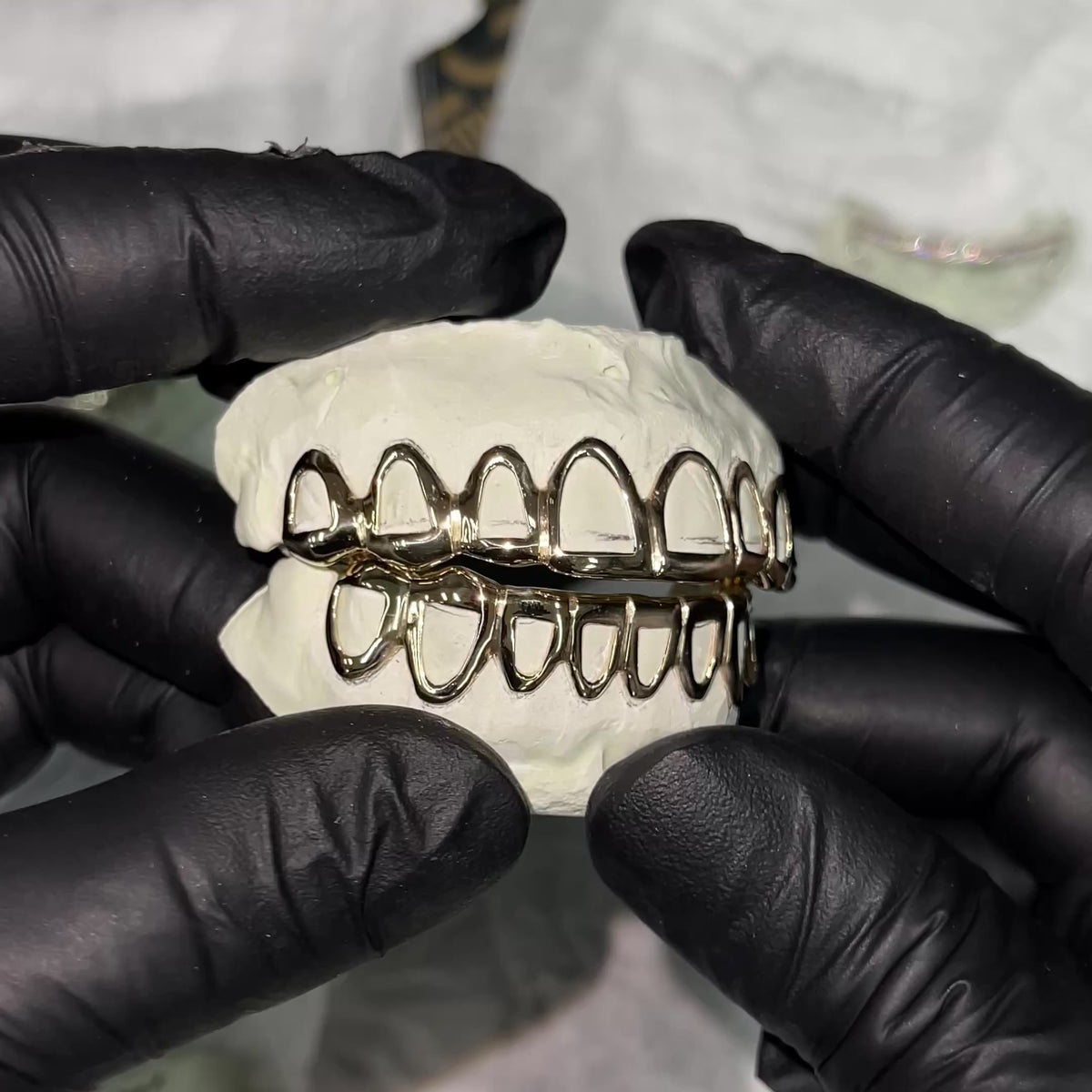 Solid Gold Open Face Grillz