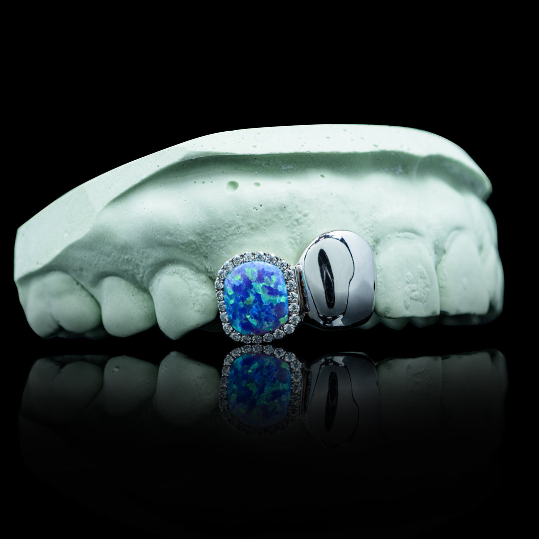 Iced Opal Double Cap Grillz