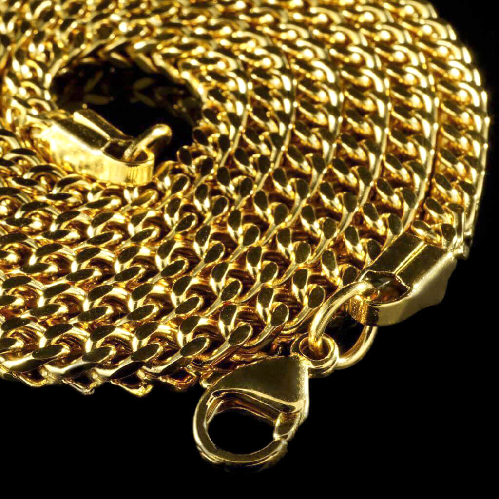 4mm Franco Chain in Yellow Gold