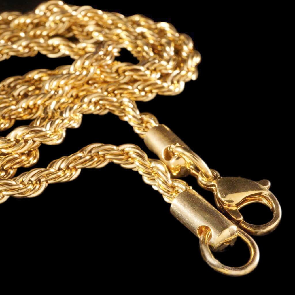 Gold Railing Chain Gold Rope Chains - Custom Gold Grillz