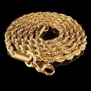 Rope Chain in Yellow Gold