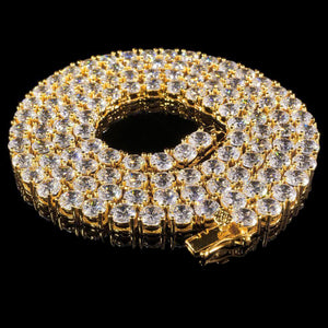 4MM Diamond Chain in Yellow Gold