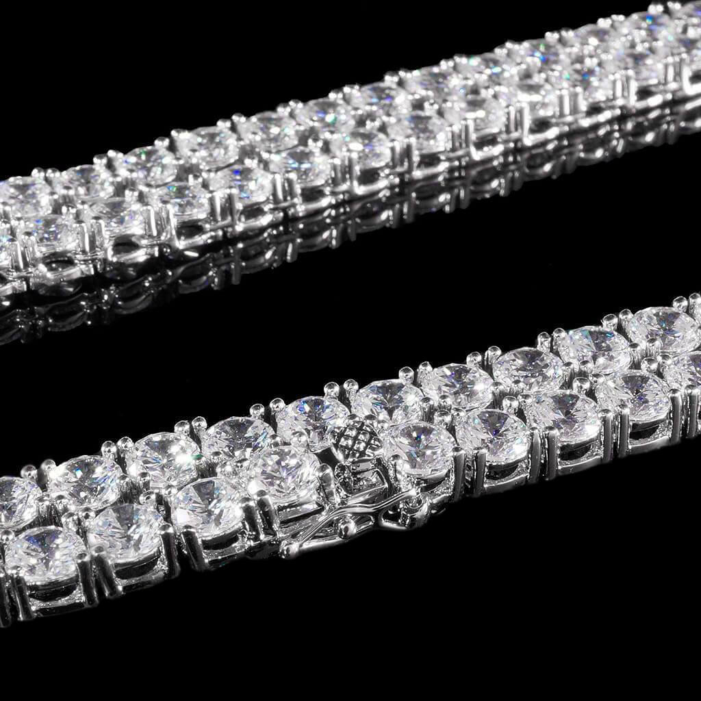 4MM Diamond Chain in White Gold