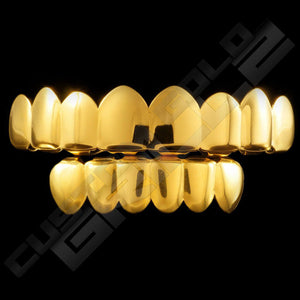 Gold Plated 8 Tooth Premium Grillz Instantly-Made Main