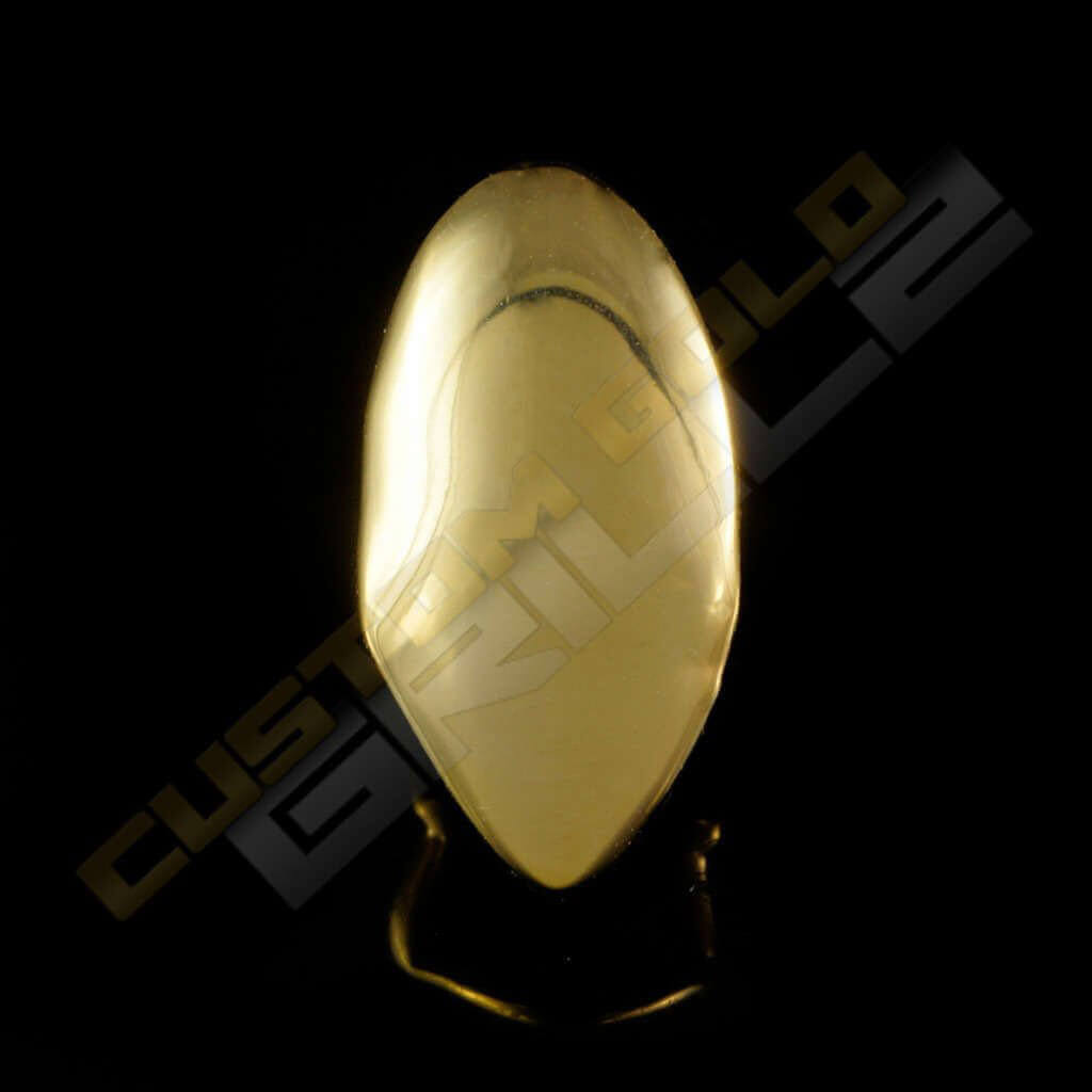 Gold Plated Single Top Fang Tooth Grill Instantly-Made Main