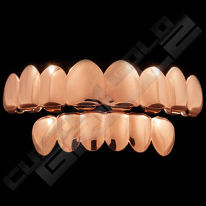 Rose Gold Plated 8 Tooth Premium Grillz Instantly-Made Main