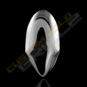 Silver Plated Single Top Fanged Tooth Grill Instantly-Made Main