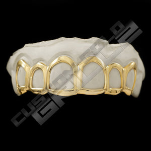 Solid Gold Open Face Custom-Made Grillz Top
