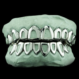 Solid .925 Sterling Silver Open Face Grillz