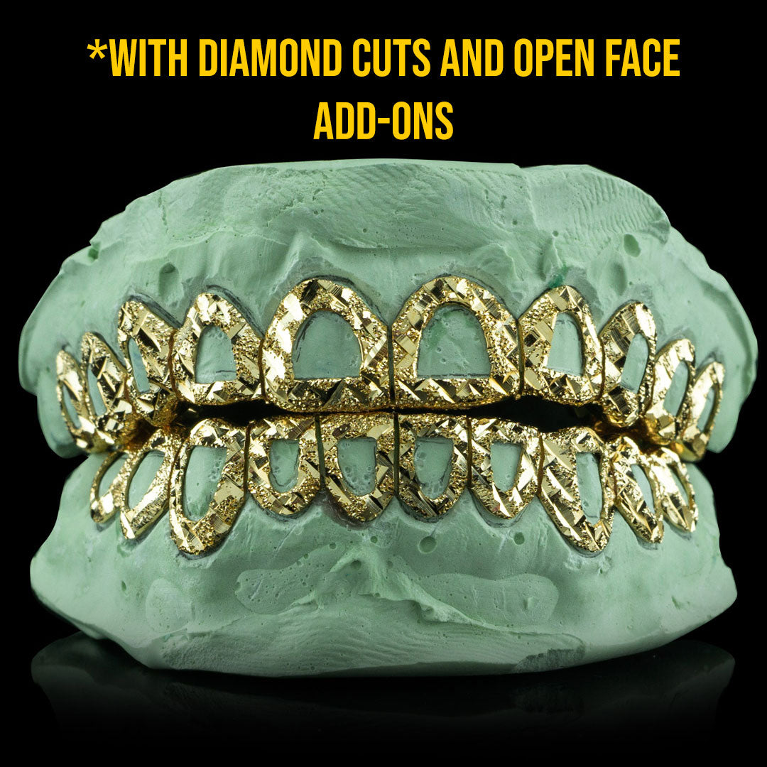 Solid Gold Diamond Dust Grillz