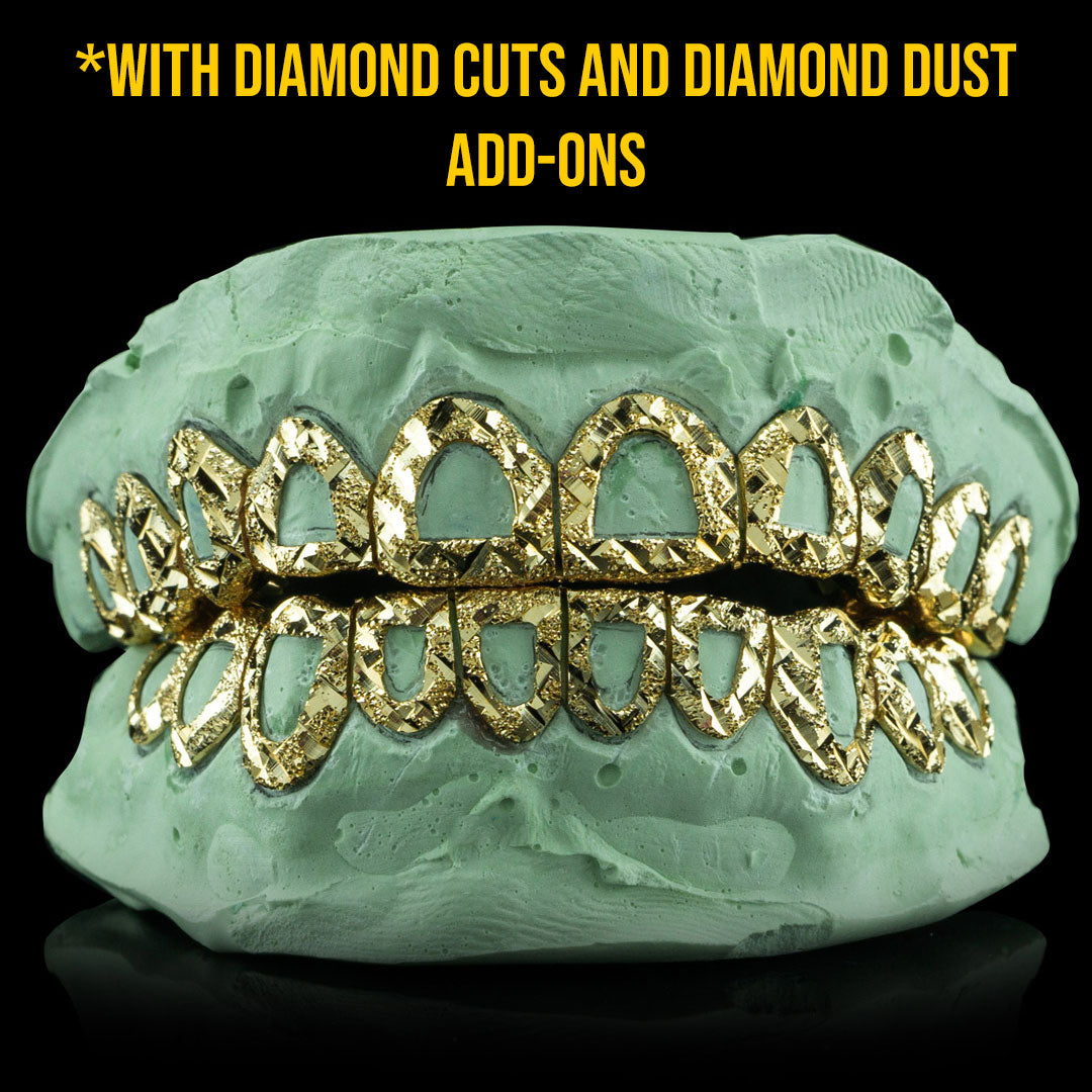 Solid .925 Sterling Silver Open Face Grillz