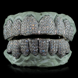 Fully Iced Out Straight Set with Moissanites Grillz