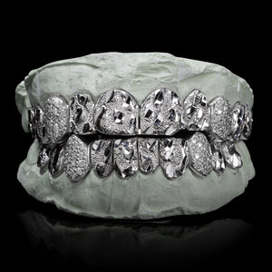 Nugget Cuts with Iced Fangs Grillz