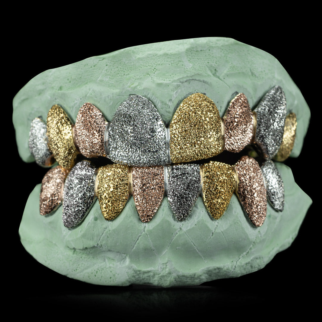 Tri-Color Diamond Dust Grillz