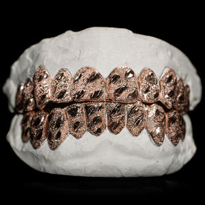 Solid Gold Nugget Cut Grillz