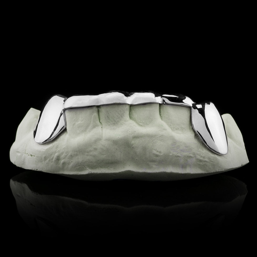 Solid Sterling Silver 6 Teeth Connecting Bridge Custom-Made Grillz Bar Main