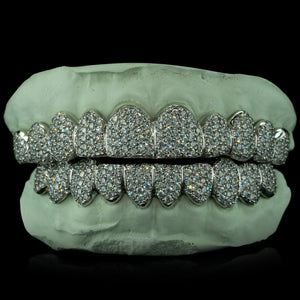 Fully Iced Out ZigZag Set with Moissanites Grillz