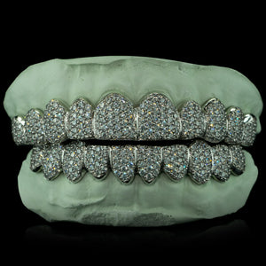 Fully Bustdown Iced Grillz (Zig Zag Setting)
