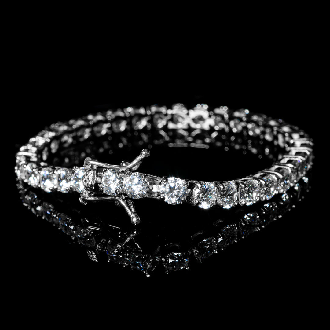 5mm Diamond Bracelet in White Gold