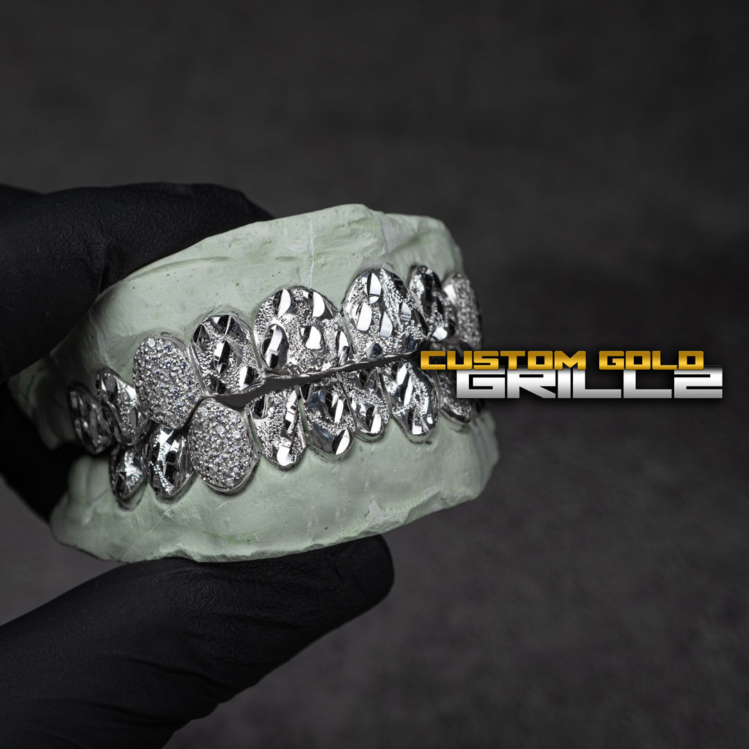 Nugget Cuts with Iced Fangs Grillz