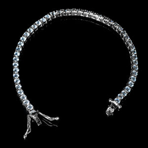 3mm Diamond Bracelet in White Gold