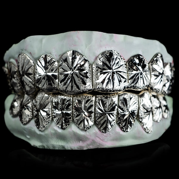 Diamond dust grillz white gold deals