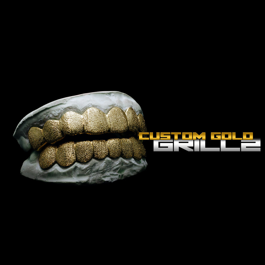 Solid Gold Diamond Dust Grillz
