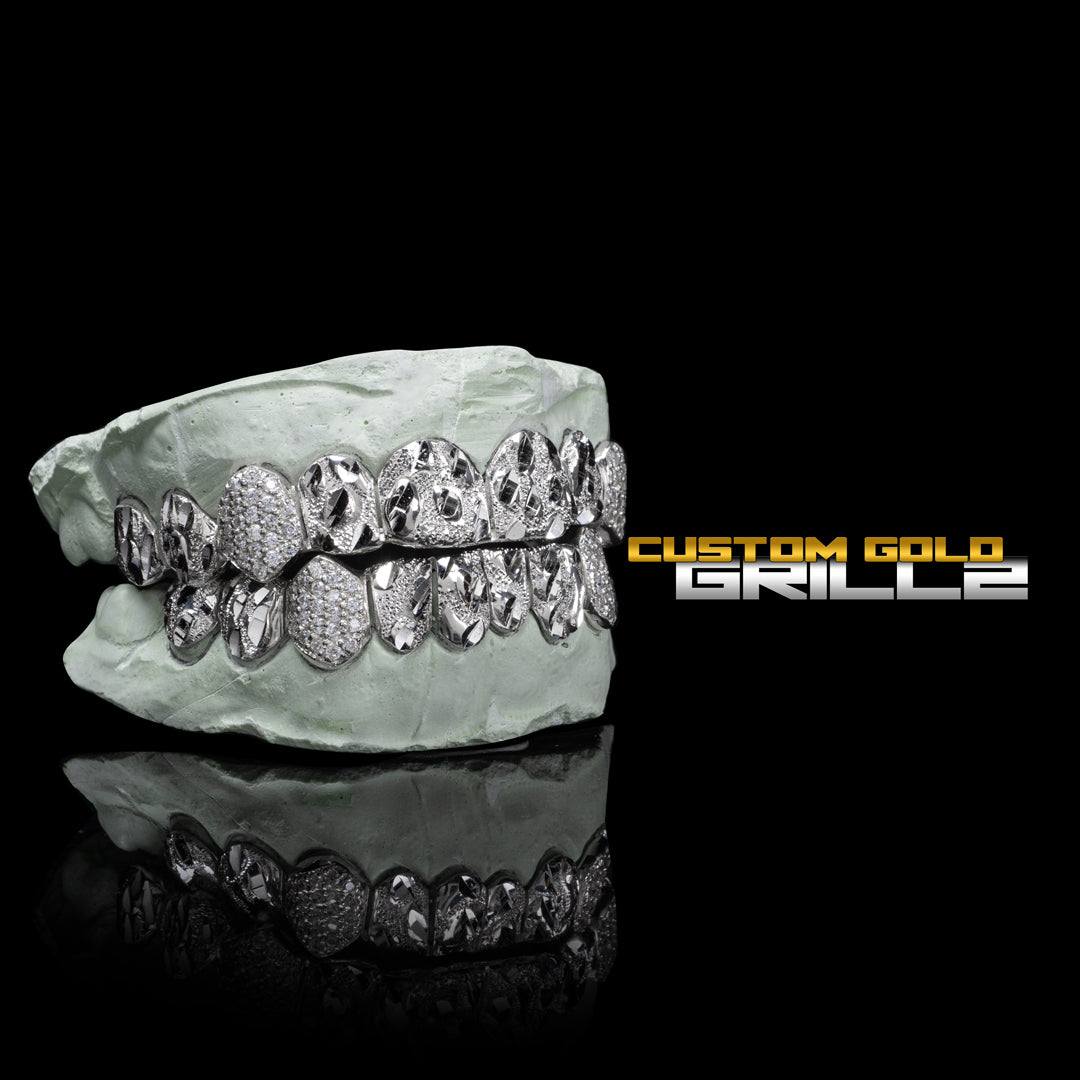 Nugget Cuts with Iced Fangs Grillz