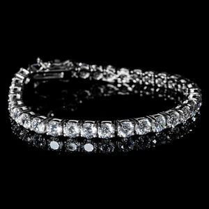 3mm Diamond Bracelet in White Gold