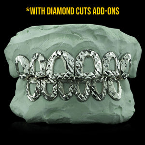 Solid .925 Sterling Silver Open Face Grillz